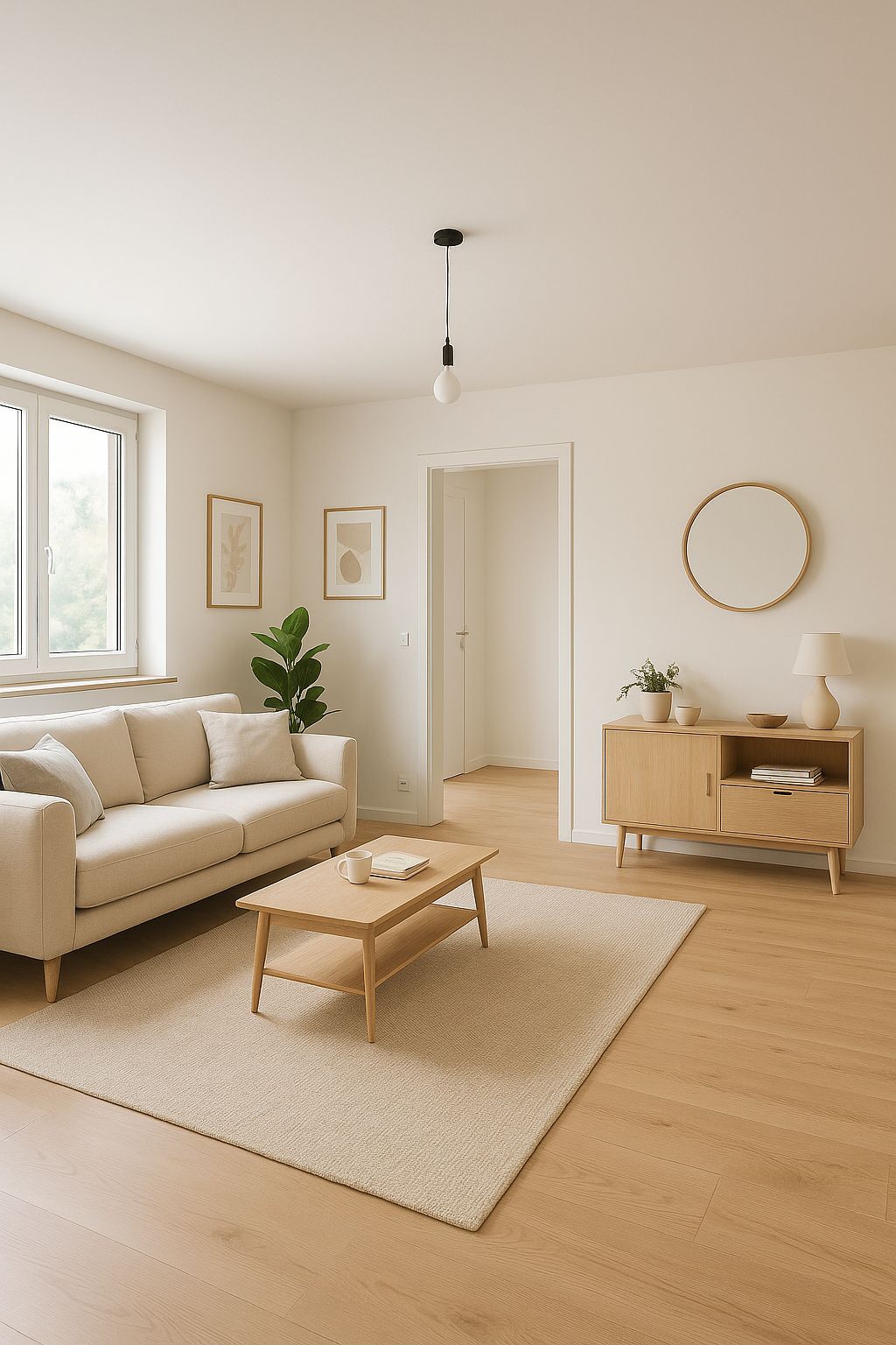 Wohnzimmer eines Hillco Apartments